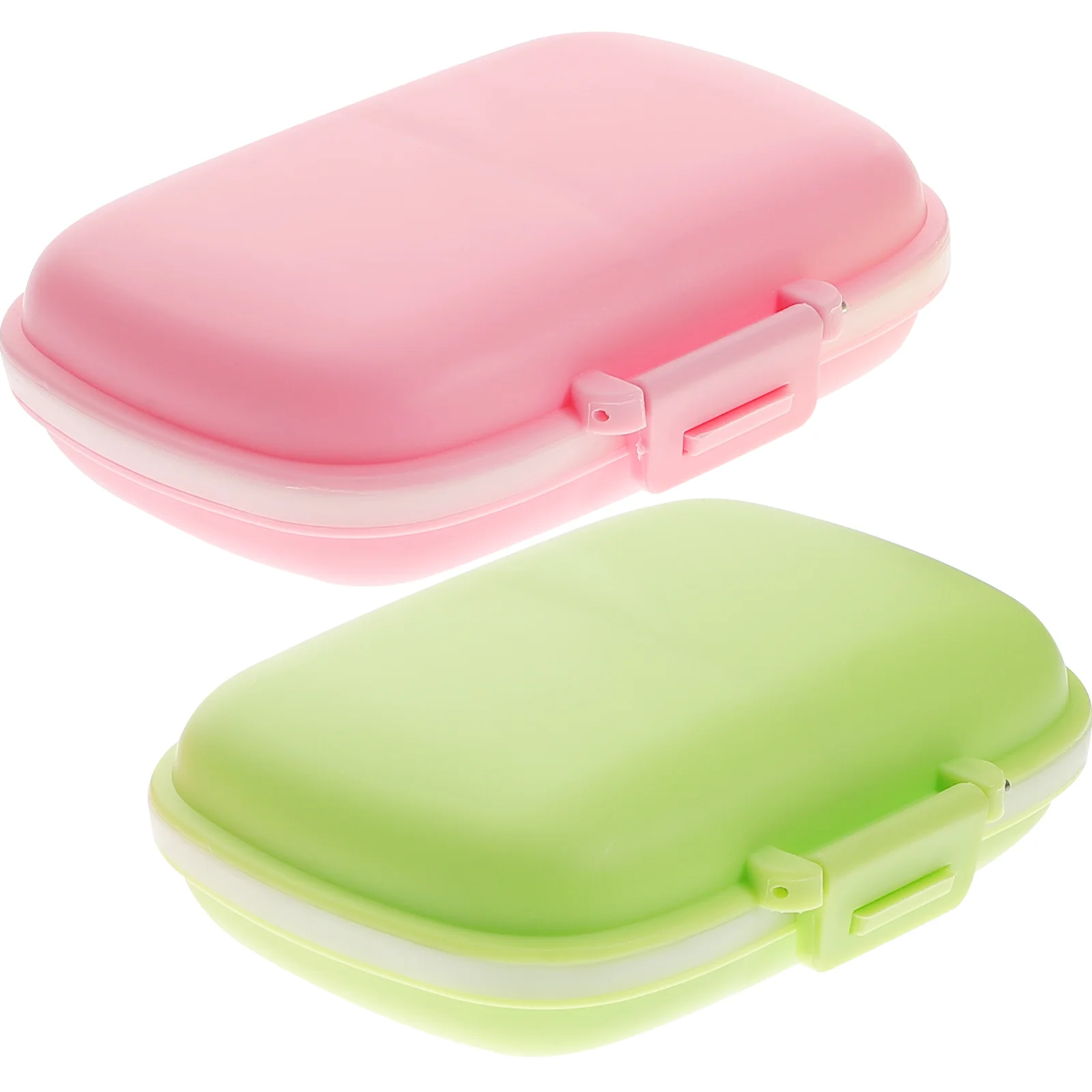 

Case Box Containers Medication Storage Organizer Travel Supplement Boxes Container Monthly Sealed Portable Silicone Reminder