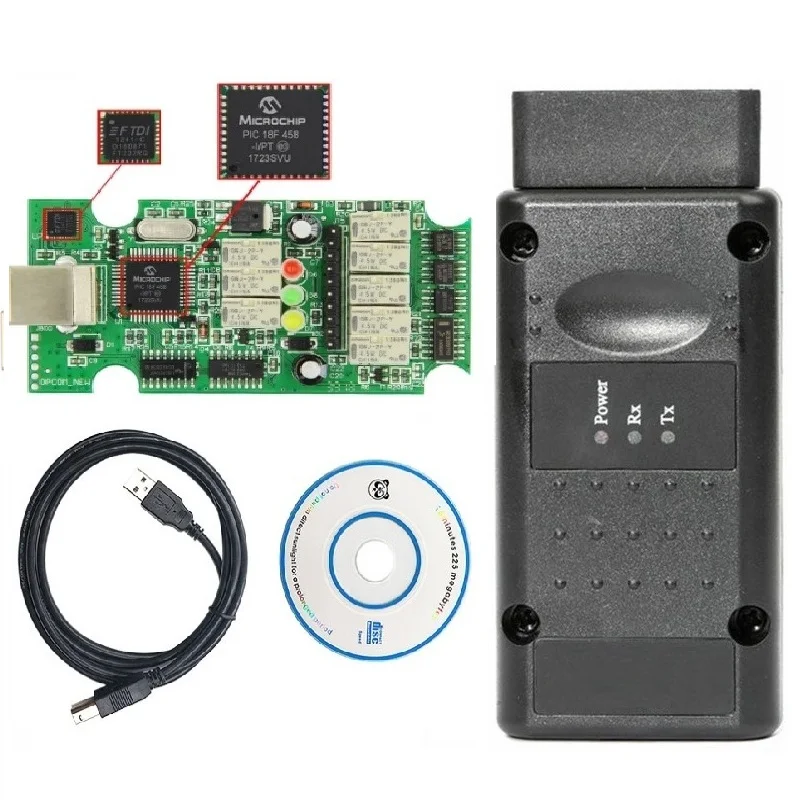 Профессиональный диагностический инструмент PIC18F458 FTDI OPCOM V1.99 OP COM V1.95 для Opel 2018 OP-COM