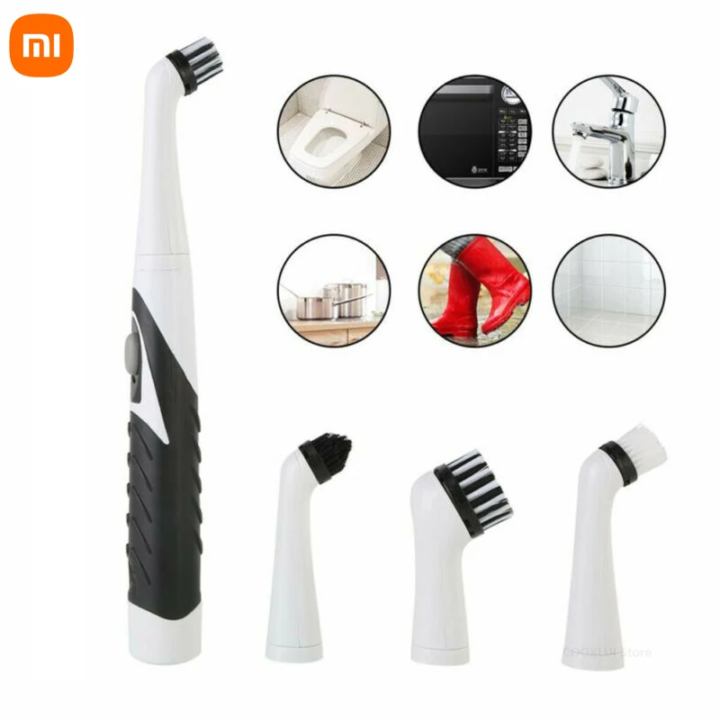 

Xiaomi Multifunction Electric Cleaning Brush USB Rechargeable Home Kitchen Cleaning Brush Bathroom Cleaner Brush 4 Brush Heads
