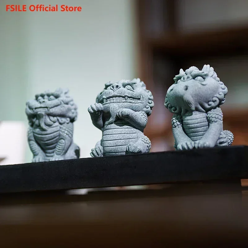 

FSILE Meng Chong Desktop Mascot Ornaments Creative Tea Pet Micro-landscape Bonsai Fish Tank Landscaping Decoration