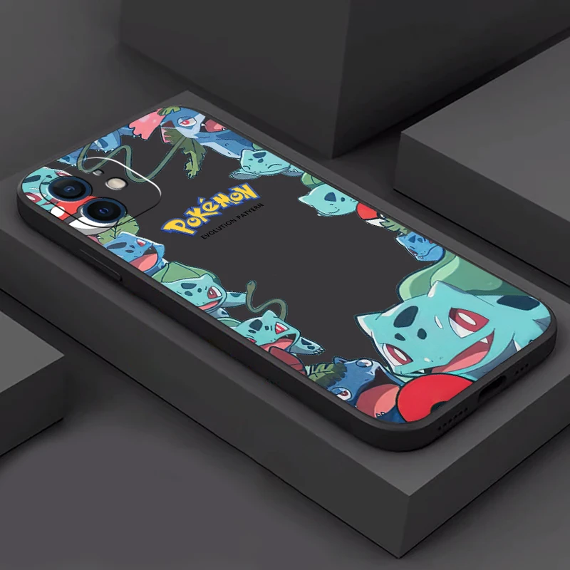 pokémon japanese anime phone case for funda iphone 11 13 pro max 12 mini x xr xs max 6 6s 7 8 plus liquid silicon soft celular free global shippi