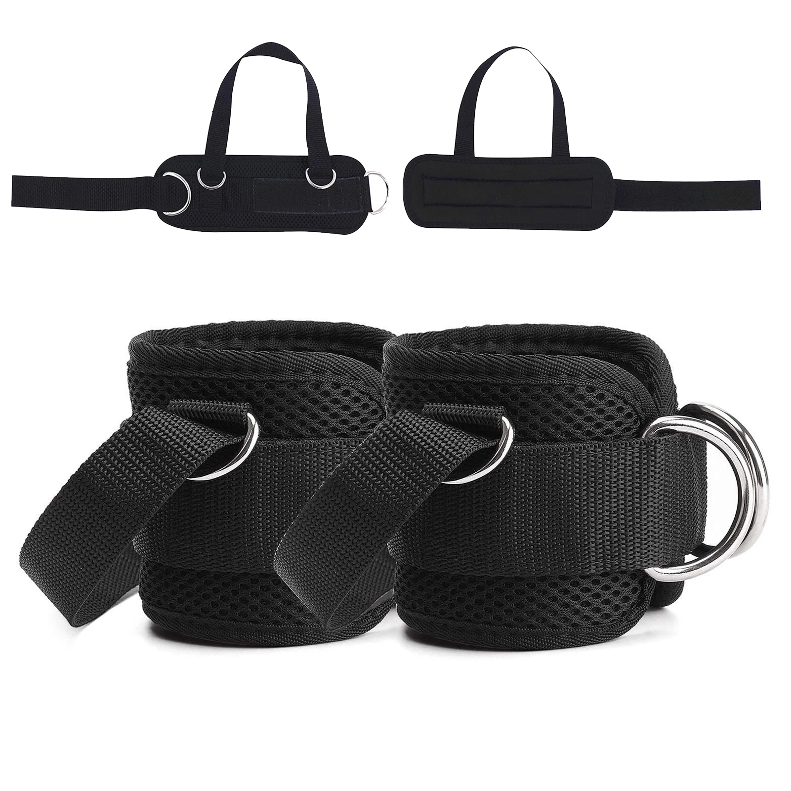 

Ankle Straps For Cable Machines D-Ring Ankle Cuffs Gym Workouts Glutes Legs Strength Foot Strap Fitness Exercises Padded Straps