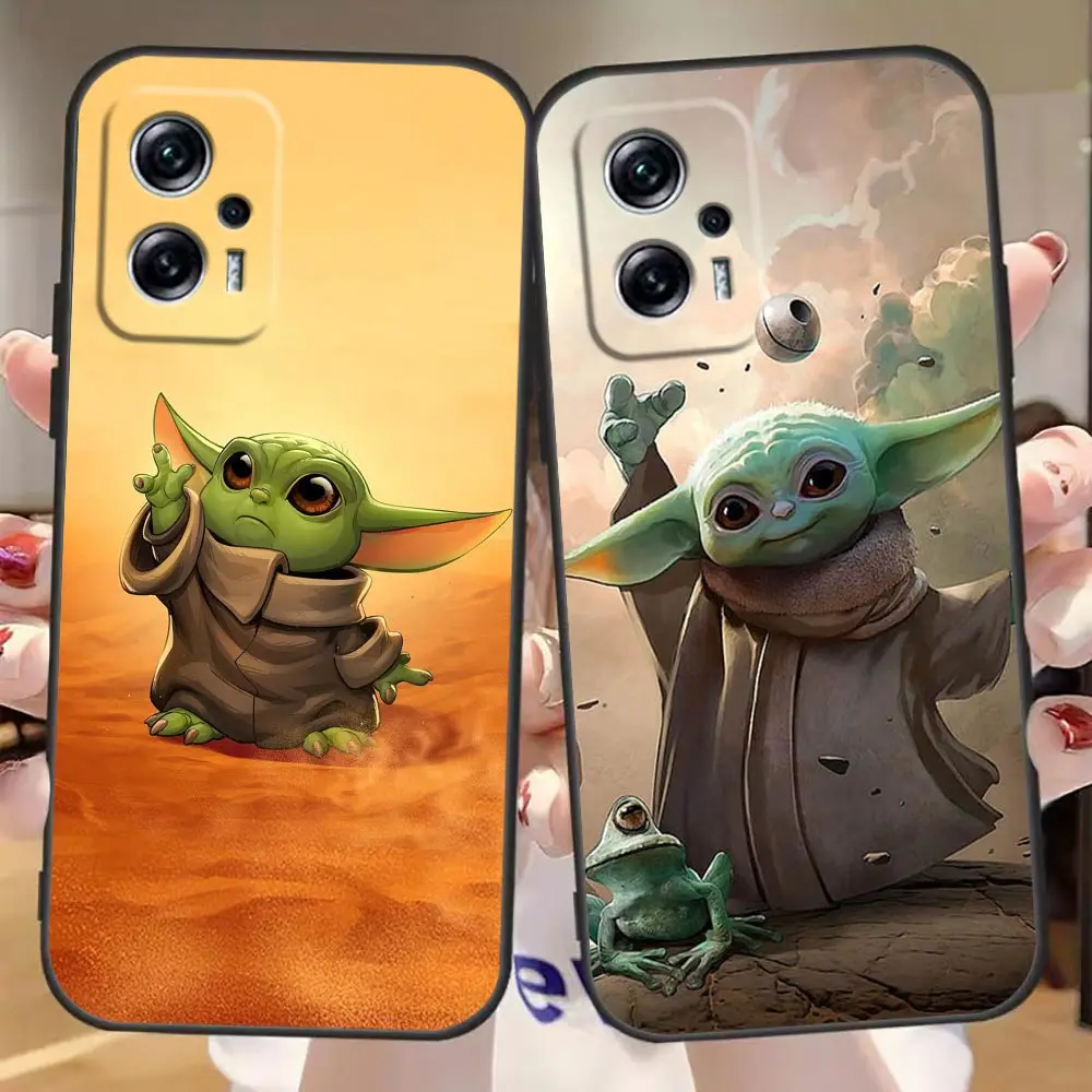 

Phone Case For Redmi Note 12 11 10 9T 9S 9 8T 8 7 6 A1 GO Pro Aprime 5G 4G Case Funda Coque Shell Capa Cover Cute Baby Y-Yoda