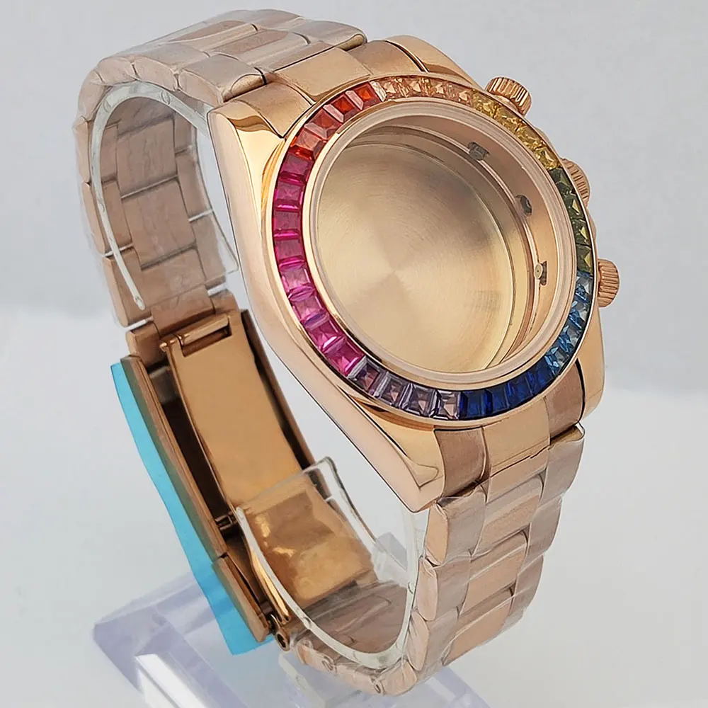 VK63 чехол 39 3 мм для браслет из нержавеющей стали 316L с сапфировым стеклом Endlink часов