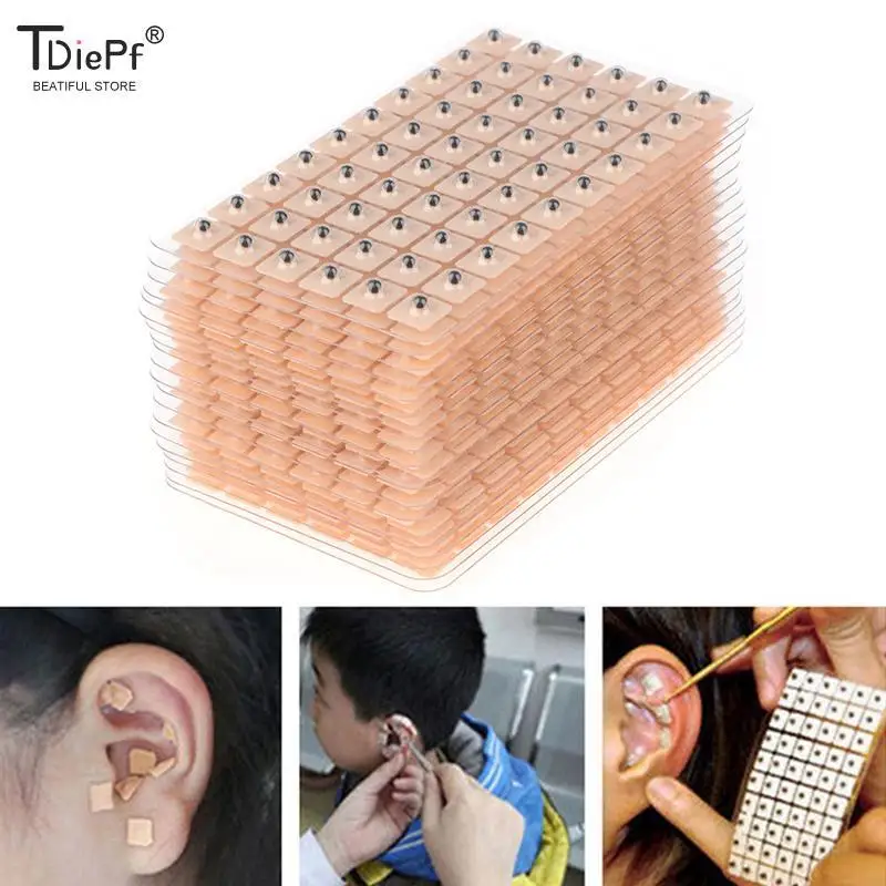 

1200Pcs Ear Pressure Patch Ear Point Stickers Ear Pressure Stick Acupuncture Magnetic Beads Auricular Ear Stickers Massage