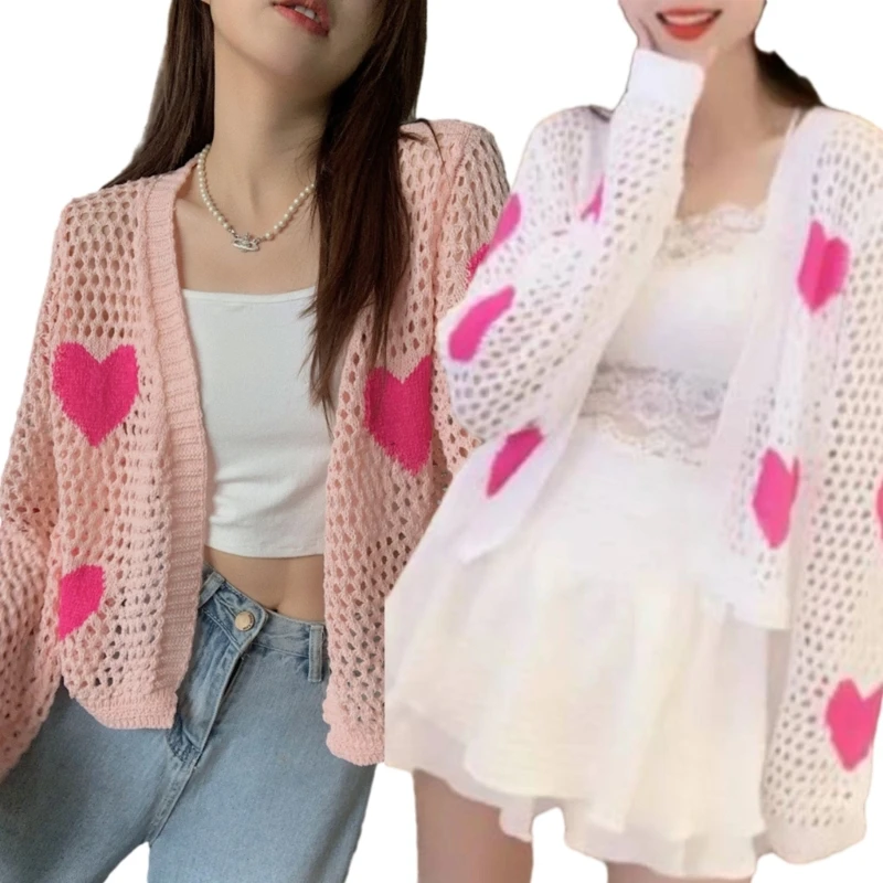 

Women Long Sleeve Open Front Knit Cardigan Sweater Loose Fit Sweaters Outerwear