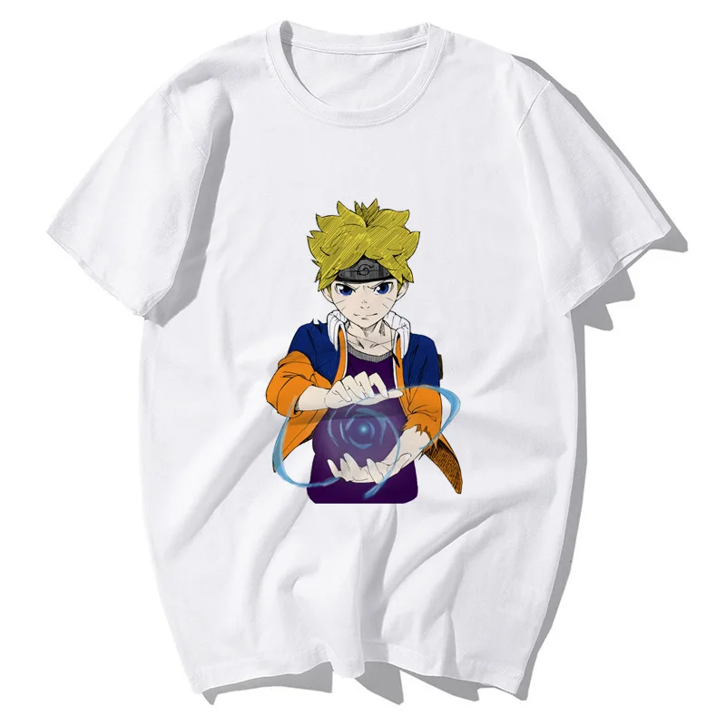 

Fashion Casual Men's and Women's T-shirt Japanese Anime Naruto T-shirt Summer Sasuke Same Short-sleeved T-shirt Men and Women