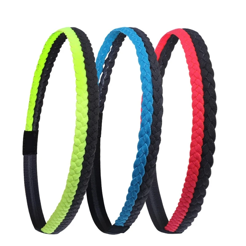 

Sweatband Headbands Sports Headband For Women Non Slip Braid Hair Band Yoga Running Fitness Headband