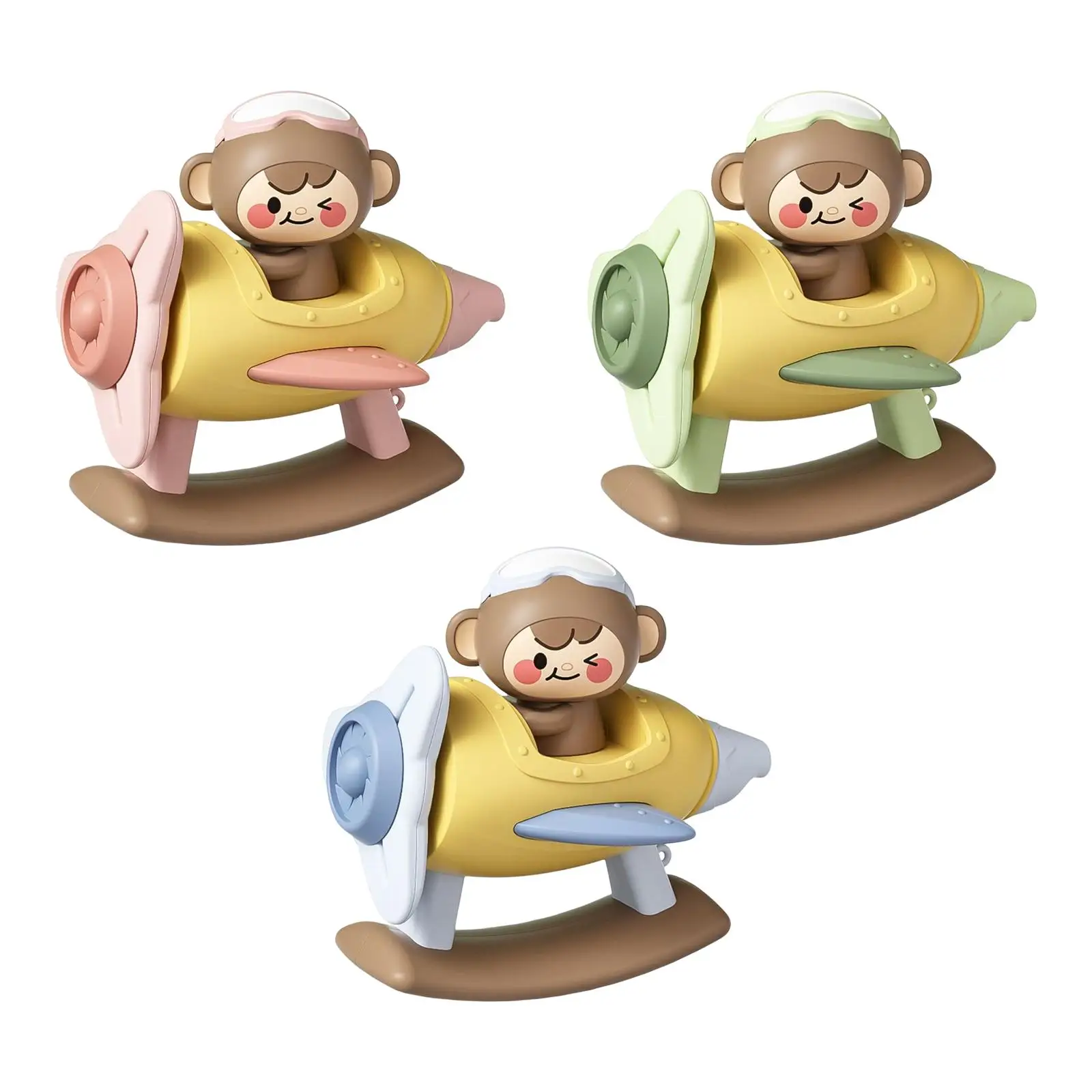 

Whistles toy toddler Monkey Sitting On The Plane Movable Noisemaker Toys for Gift Boys Girls