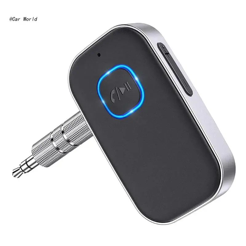 

6XDB Bluetooth-compatible Aux Adapter 3.5mmJack Car Aux Handsfree Kit with Mic