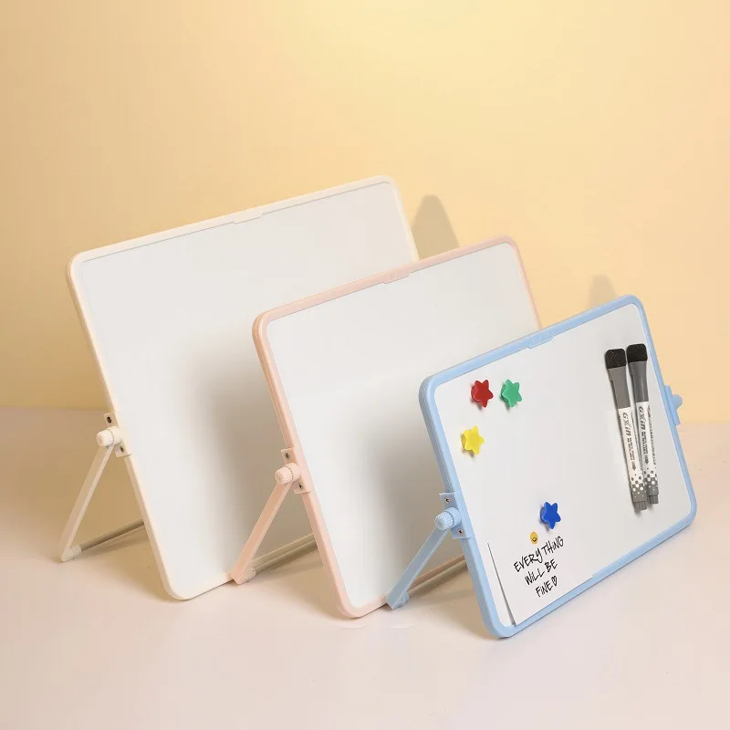 

Ft-8638 Desktop Small Whiteboard Double Sided Writing Board Erasable Office Writing Stand Style Small Blackboard
