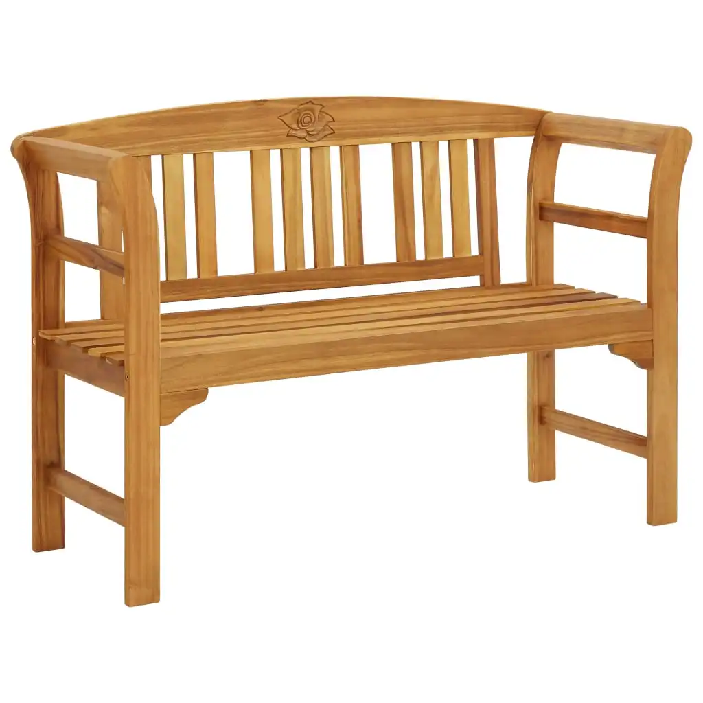 

Patio Outdoor Bench Deck Outside Porch Furniture Balcony Lounge Home Decor 47.2" Solid Acacia Wood