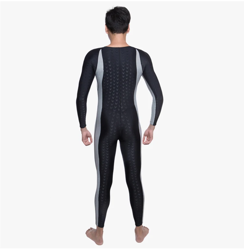 UPF 50+ Lycra One Piece SharkSkin Fabric Professional Swimsuit Rash Guard Full Body Quick-Drying Surfing Beach Wear Bathing Suit