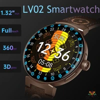 new fashion lv02 smartwatch 2022 1 32 full 3d screen 70 modes of exercise men women watch nfc blood pressure o2 for android ios