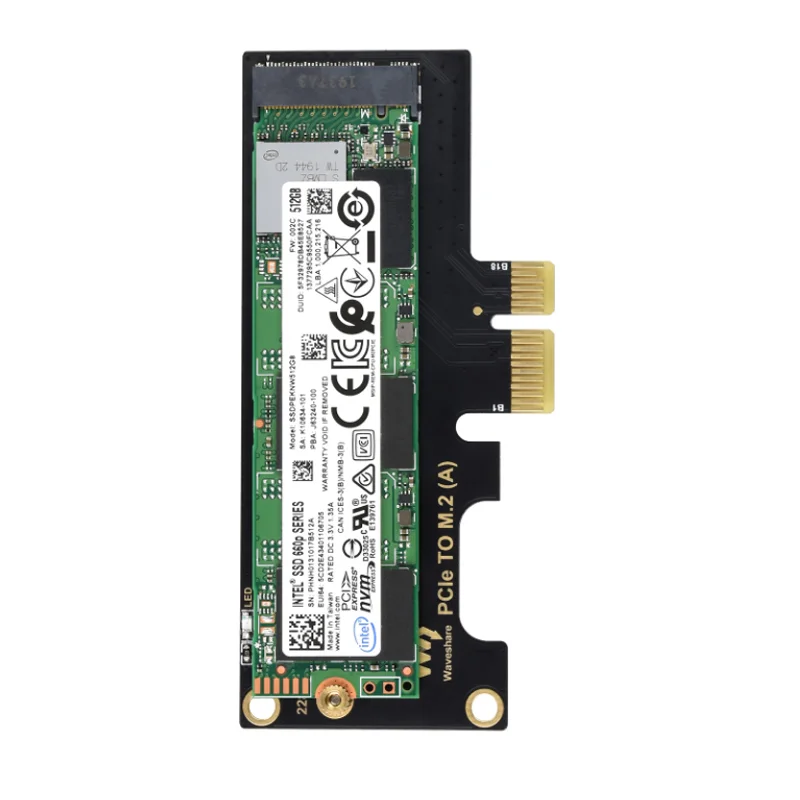

Raspberry Pi CM4 adapter card PCI-E to M.2 upgrade hard drive SSD solid-state drive card