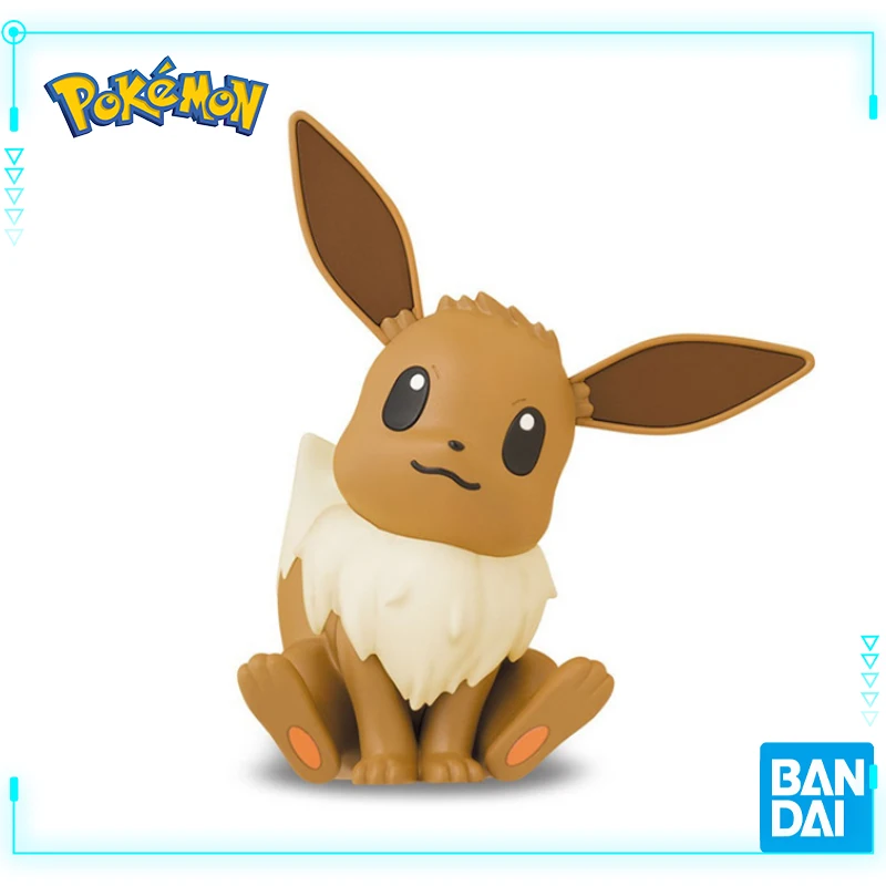 

Bandai Original Genuine Pokemon PLAMO Eevee Action Figures Anime Evolve Pokémon Assembly Model Toy Kawaii Xmas Gift for Kids
