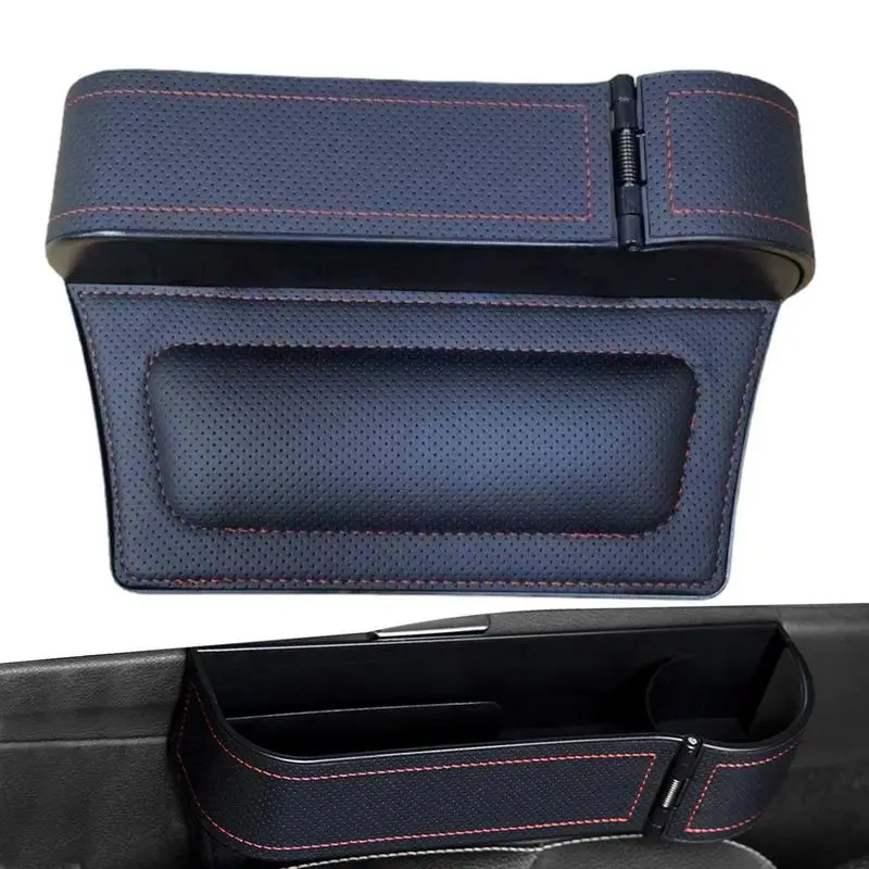 

Car Seat Gaps Filler Organizer Adjustable Stop Drop Leather Storage Box 25.5*16.5*6cm Adjustable Stop Drop Space Saving