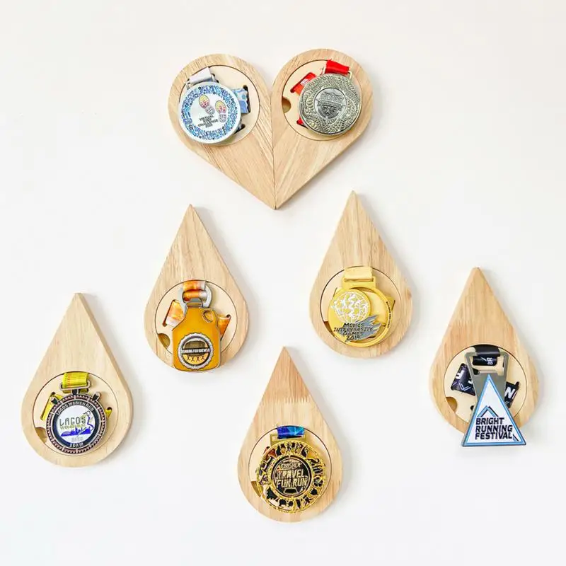 

Medal Display Rack Wooden Firm Multifunctional Economic Be In Common Use Display Stand Medal Rack Honeycomb Medal Hanger