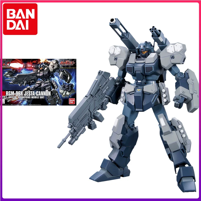 

Bandai Gundam Model Kit Assemble Figure HGUC 1/144 RGM-96X Jesta Cannon Anime 13cm Action Dolls Collectibles Children's Toys