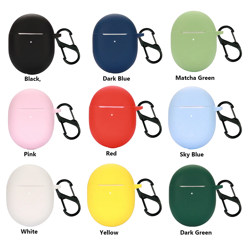 Силиконовый чехол с карабином для наушников Redmi Buds 4