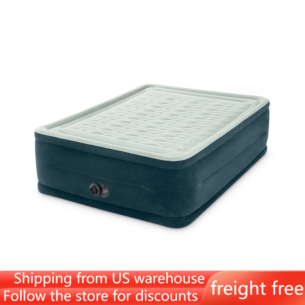 

24" Pillow Top -Beam Airbed Mattress with Internal Pump - Queen,freight free
