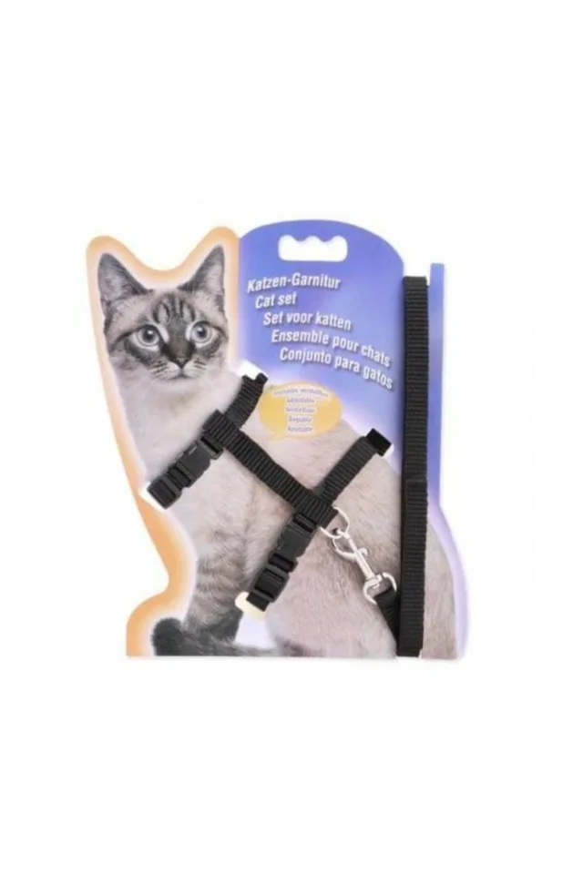 

Cat Chest Waist Leash Team Medium Black 456878123