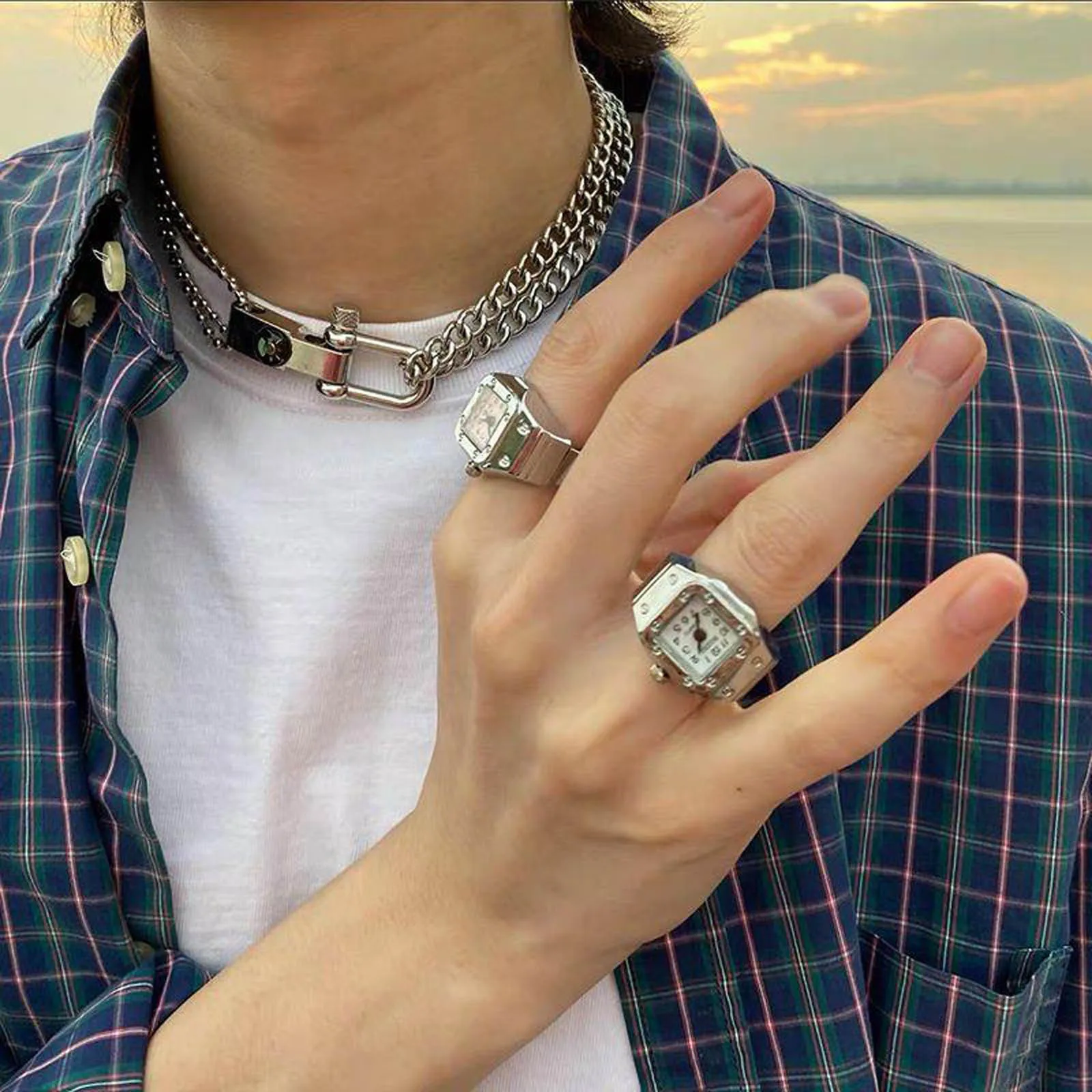 Эластичные Стрейчевые кварцевые часы унисекс кольцо для женщин и мужчин