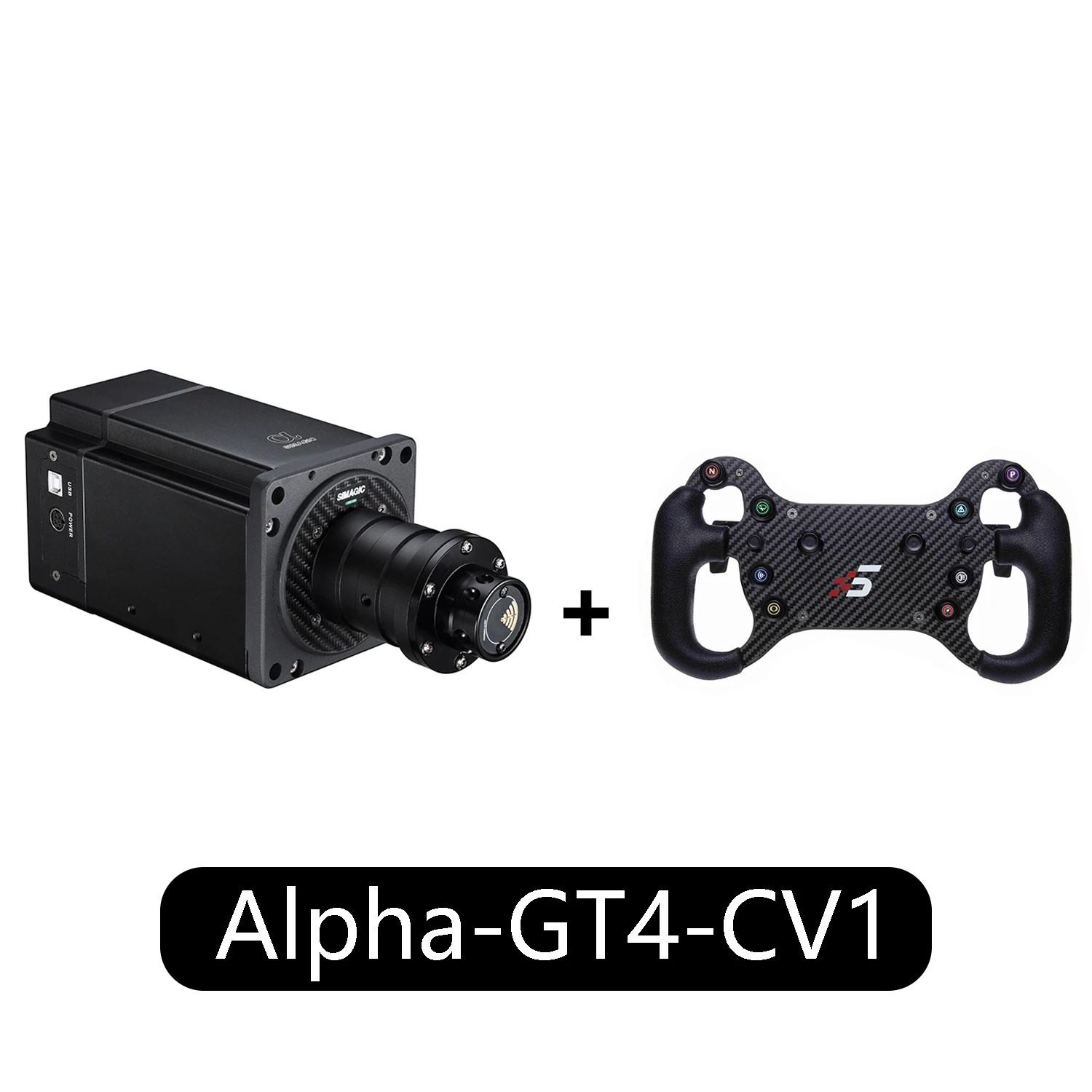 

Simagic Alpha Base 15NM +GT4 Wheel for Direct Drive Steering Wheel Servo Racing Game Simulator
