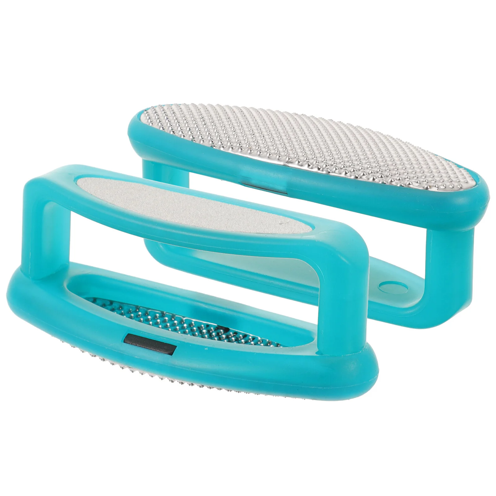 

2 Pcs Metal Stainless Steel Foot File Feet Files Horny Pedicure Handle Scrubber
