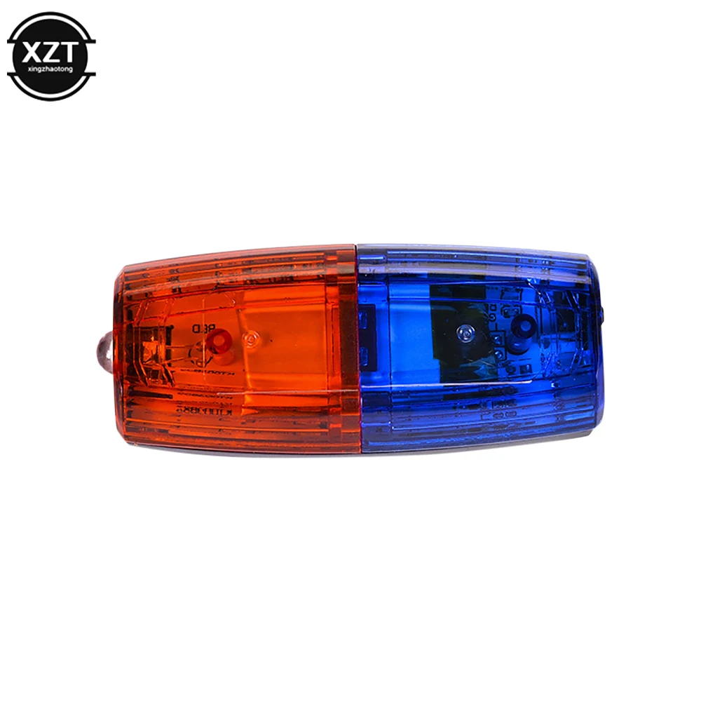 

LED Red Blue Multifunction Clip Flashing Warning Safety Shoulder Police Lights USB Charging Emergency Lamp Bicycle Accessorie