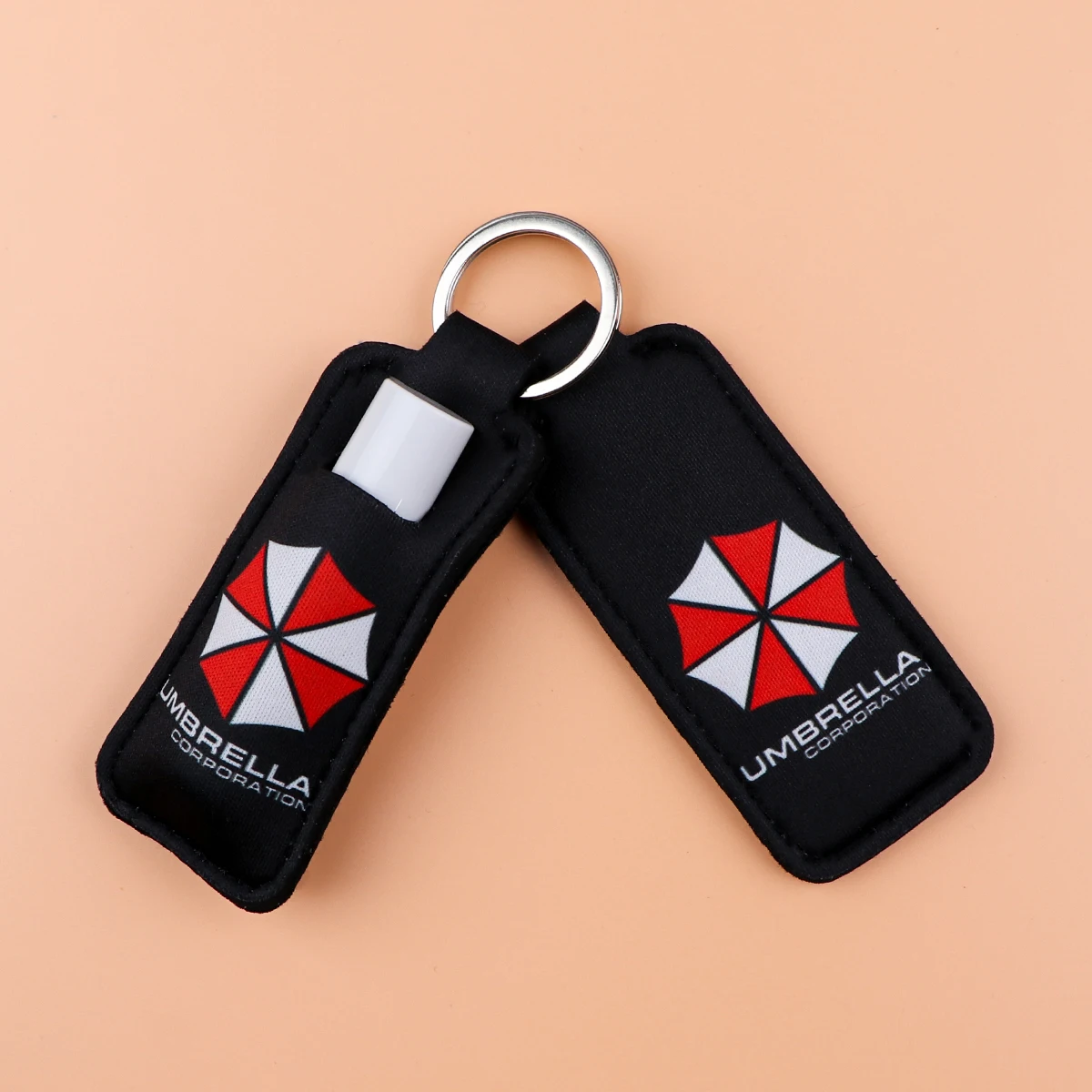 Ужасающий игровой держатель для губной помады брелок бальзама губ чехол ключей