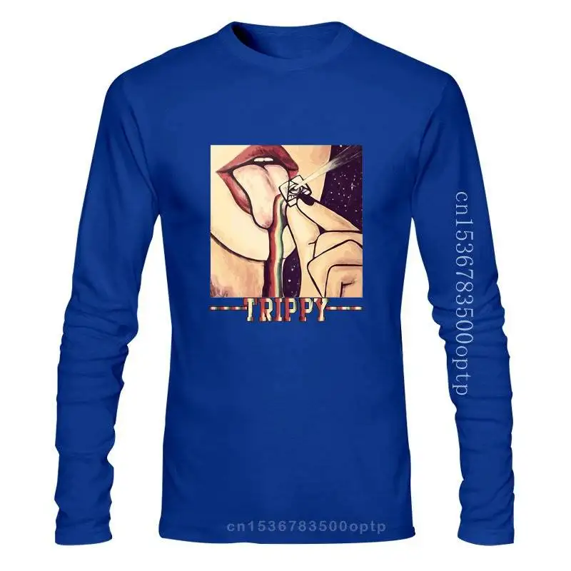 Мужская одежда футболка LSD Триппи с коротким рукавом белая рекламная забавная