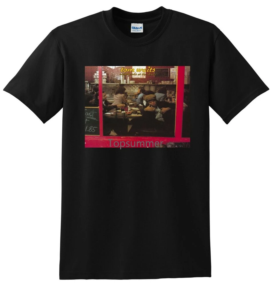 

Tom Waits T Shirt Nighthawks At The Diner Vinyl Cd Cover Small Medium Large Xl