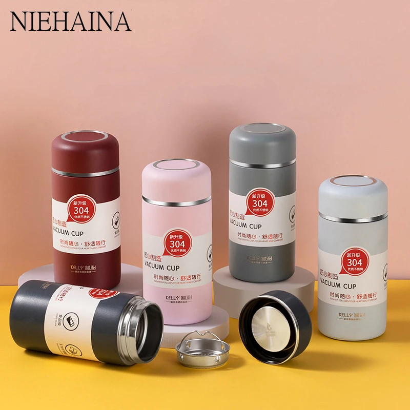 

Thermo Mug 304 Stainless Steel Water Bottle Cold Keeper Sticker Cup Thermos Water Bottle