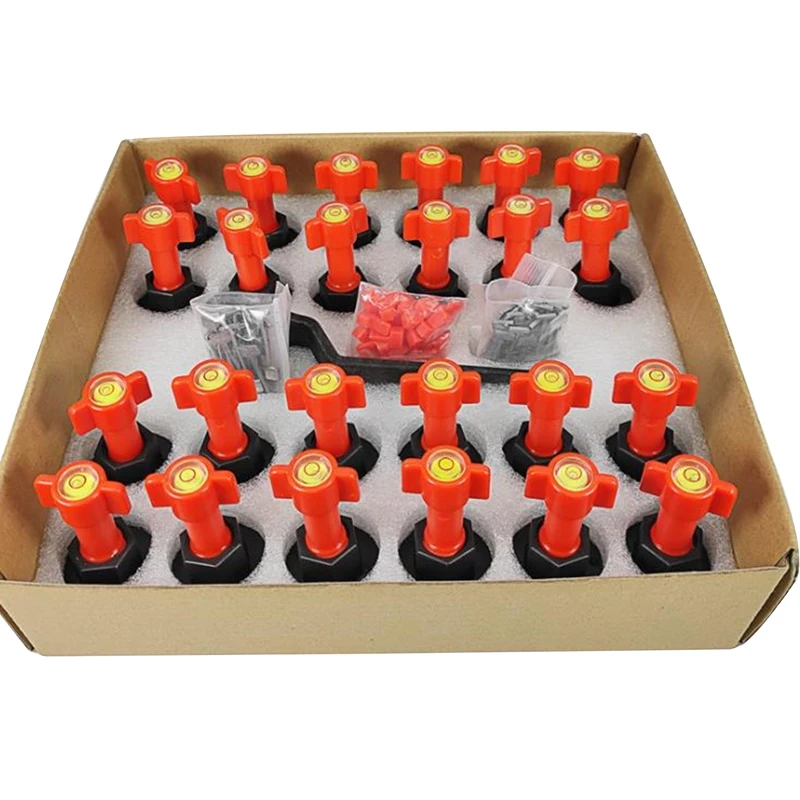99 Pieces Of Replaceable T-Lock Tile Levelers With Spirit Level For Tile Spacing, Leak-Proof Tile Installation Tool