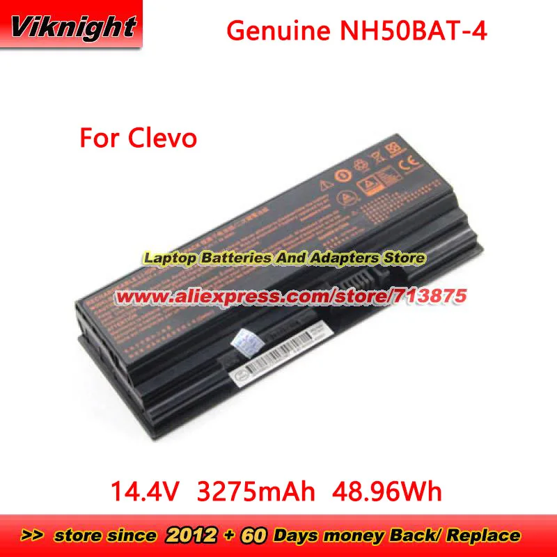 Оригинальный аккумулятор NH50BAT-4 4ICR19/66 14 4 В 3275 мАч 48 96 Втч для Clevo NH55RCQ NH55RHQ NH57RH NH58EDQ