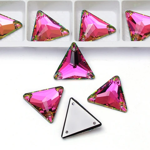 Pubrilex треугольные стразы хрусталь 12/16/22 мм