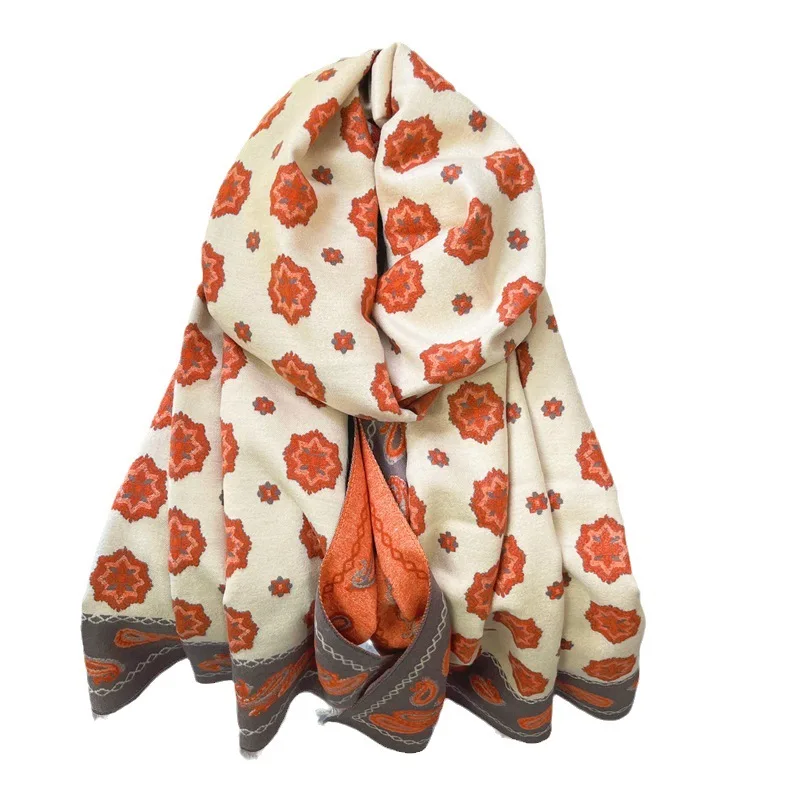 

Кашемировый шарф, одеяло из пашмины, женский толстый платок, модный хиджаб Bufanda для женщин, зимние шали, палантины, шарфы на голову из пашмины