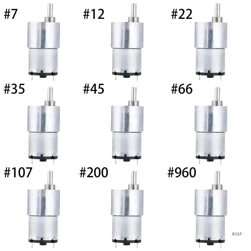 

DC 12V Gear Motor High Torque Electric Micro Speed Reduction Geared Motor Eccentric Output Shaft 37mm Diameter Gearbox