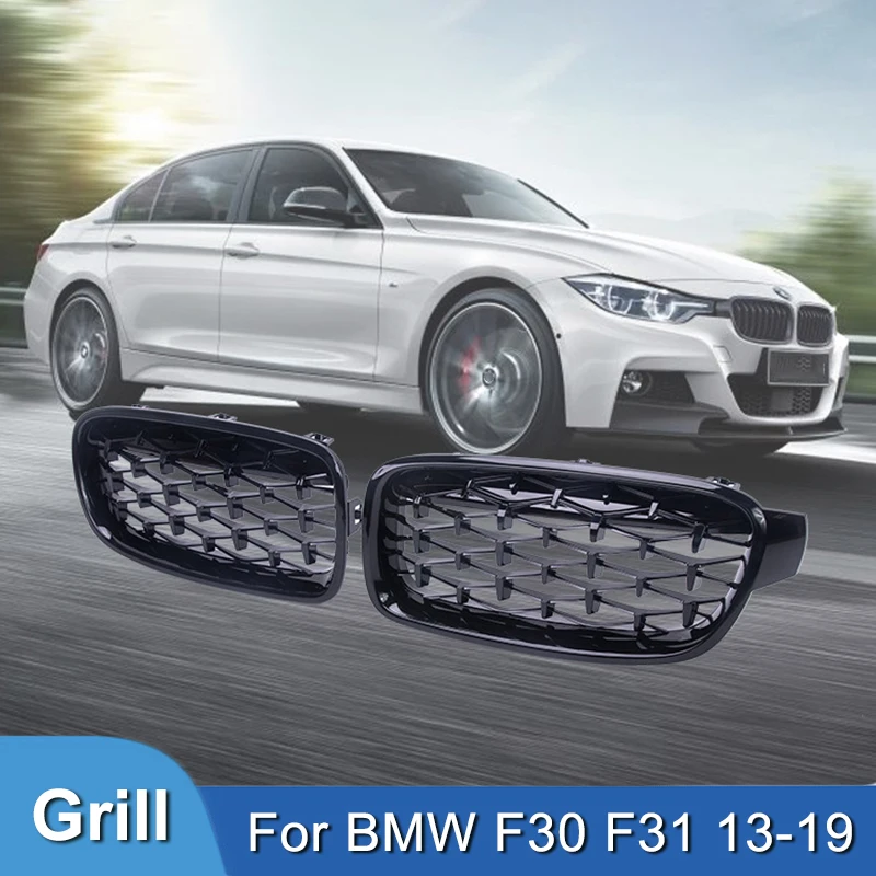 

Pulleco Car Front Kidney Bumper Grill Grilles Diamond Style Racing Grille For BMW F30 F31 3 Series 320 323 325 330i 2013-2019
