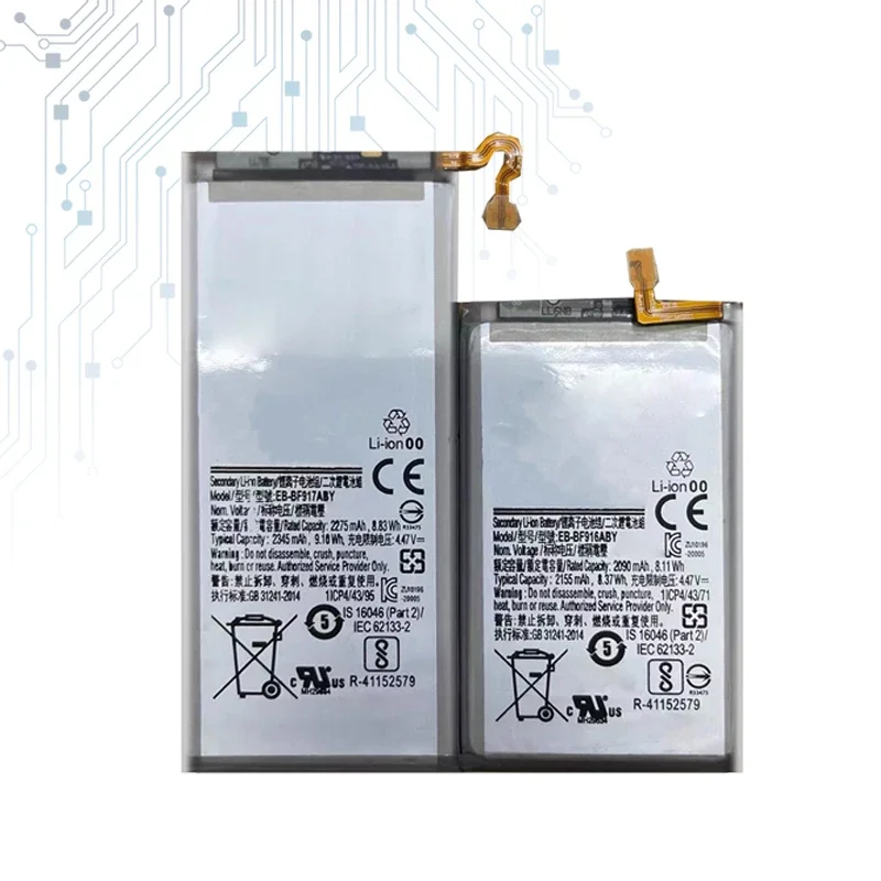 EB-BF916ABY EB-BF917ABY Сменный аккумулятор для Samsung Galaxy Z Fold2 fold 2 5G SM-F916 2090 мАч/2275 мАч