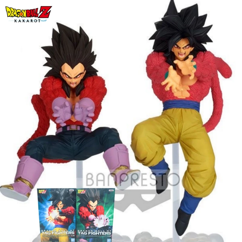 

100% Original Banpresto Dragon Ball Z GT TAG FIGHTERS Super Saiyan Son 4 Goku Vegeta Anime Figure Action Figure Decoration