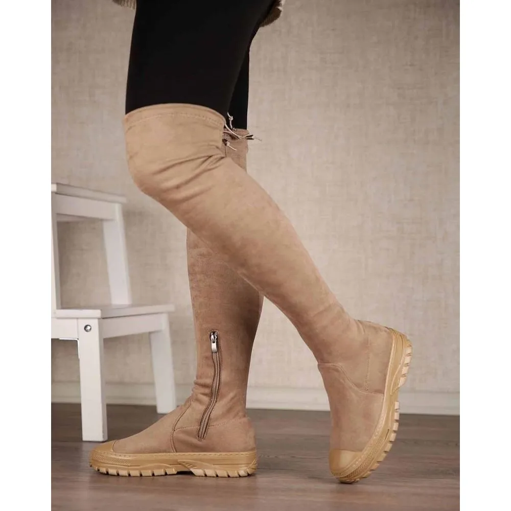 

Lomenna Poly Base Stretch Over the Knee Women Boots