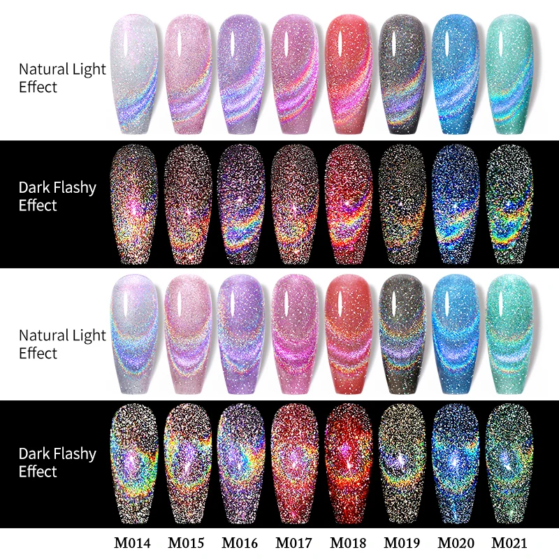 UR SUGAR 7.5ml Reflective Cat Magnetic Gel Polish Semi Permanent Glitter Spring Summer Soak Off UV Led Nail Art Varnish |