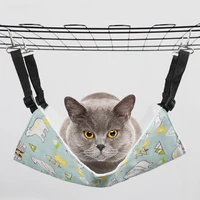 cat hammock hanging adjustable pet hammock for cage cat bed two sides comfortable resting sleepy mat for cats small dogs rabbits