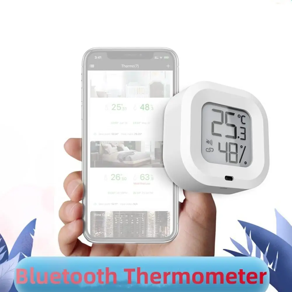 

Tuya Temperature Humidity Smart Sensor For Smart Home Wireless Bluetooth 5.0 Work With Smart Life MEMS Sensor Type J7Q1