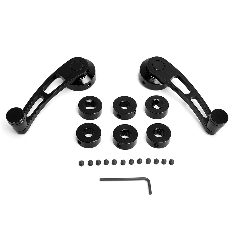 

2pcs Alloy Window Handle Riser Winder Crank Fit for Chevrolet Classic Car(Black ) Window Handle Window Handle