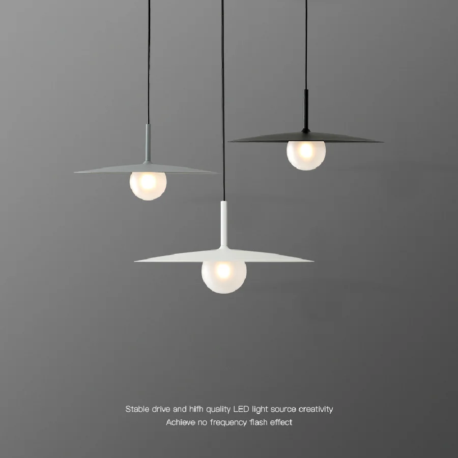 

Скандинавская железная Подвесная лампа в виде НЛО, комнатный минималистичный светильник В индустриальном стиле, для бара, обеденного стола...