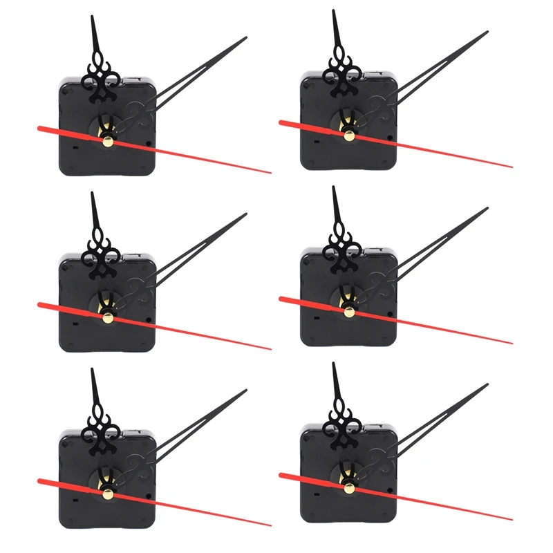 

6X Modern Quartz Wall Clock Mechanism Movement Repair Replacement Parts