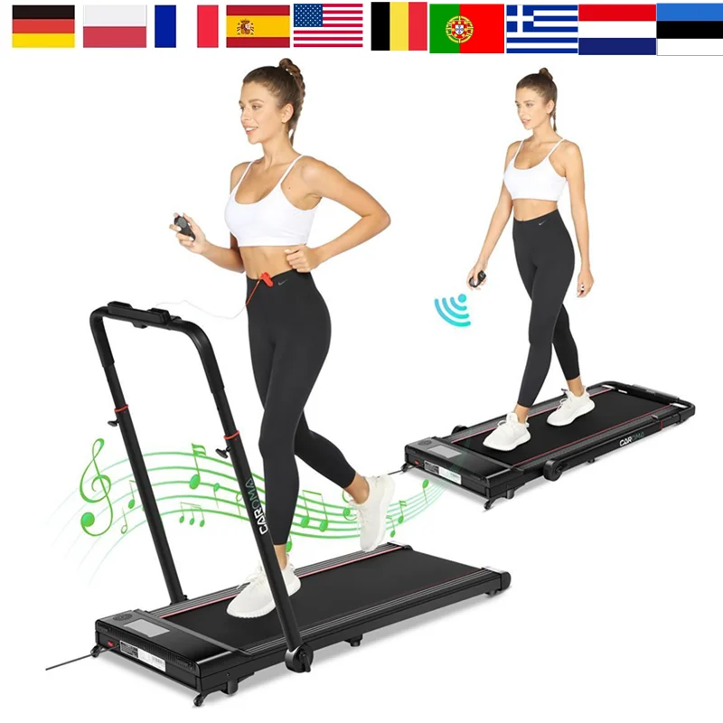 

Electric Treadmill Folding Running Machine LED Control Touchscreen Foldable Treadmill Home Gym Electric Walking Running